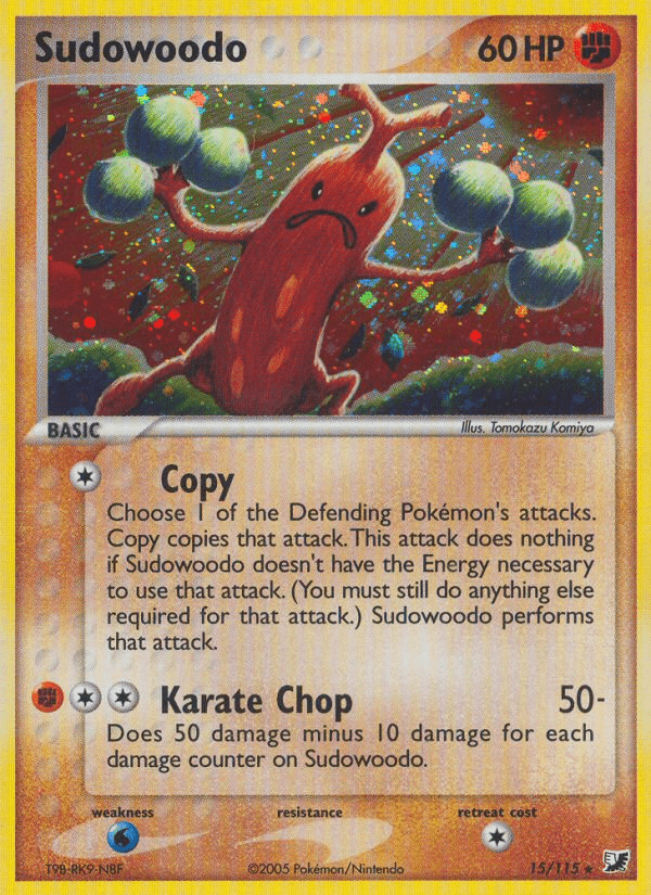 Sudowoodo (15/115) [EX: Unseen Forces] Pokemon Single Pokémon  | Multizone: Comics And Games