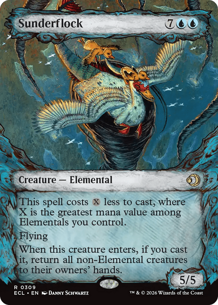 Sunderflock (Showcase) [Lorwyn Eclipsed] MTG Single Magic: The Gathering  | Multizone: Comics And Games