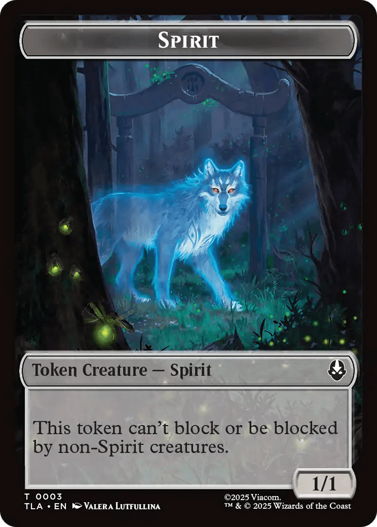 Ally (0004) // Spirit Double-Sided Token [Avatar: The Last Airbender Tokens] MTG Single Magic: The Gathering  | Multizone: Comics And Games