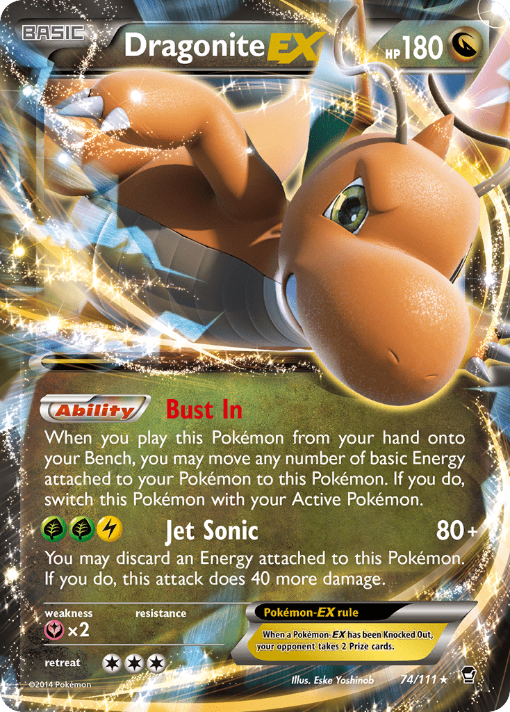 Dragonite EX (74/111) [XY: Furious Fists] Pokemon Single Pokémon  | Multizone: Comics And Games