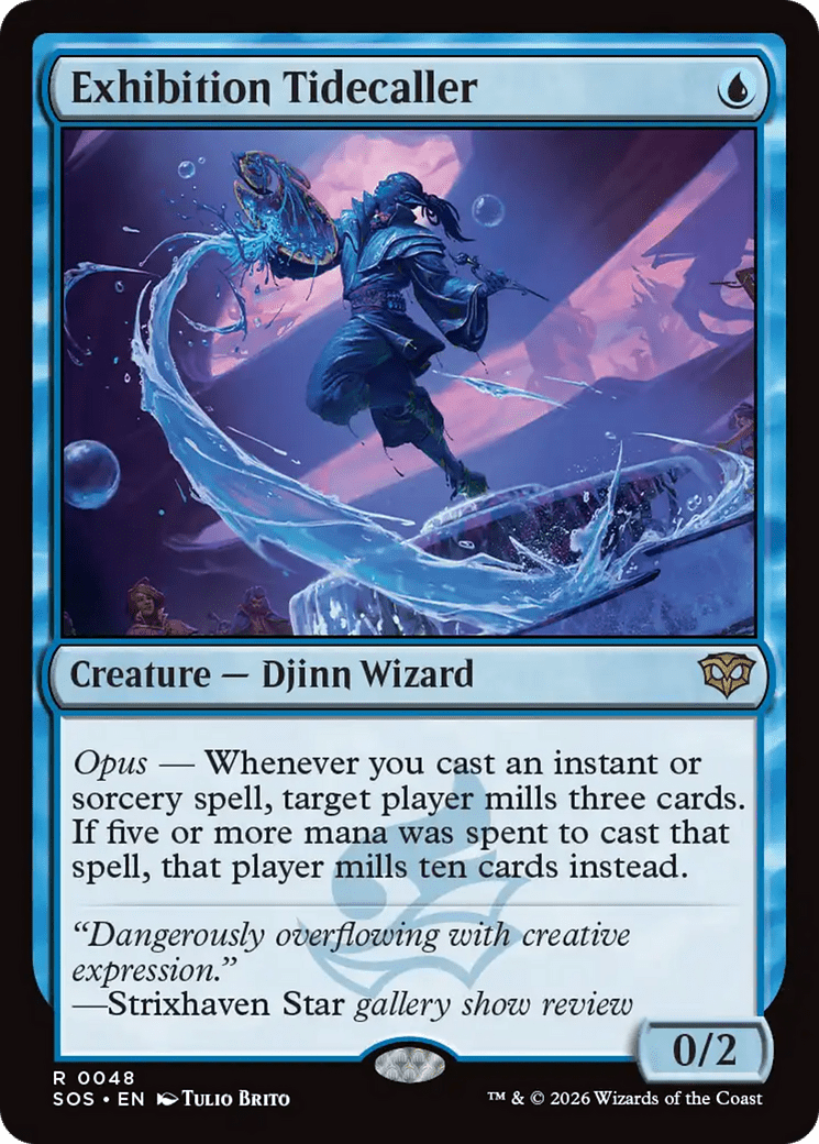 Exhibition Tidecaller [Secrets of Strixhaven] MTG Single Magic: The Gathering  | Multizone: Comics And Games