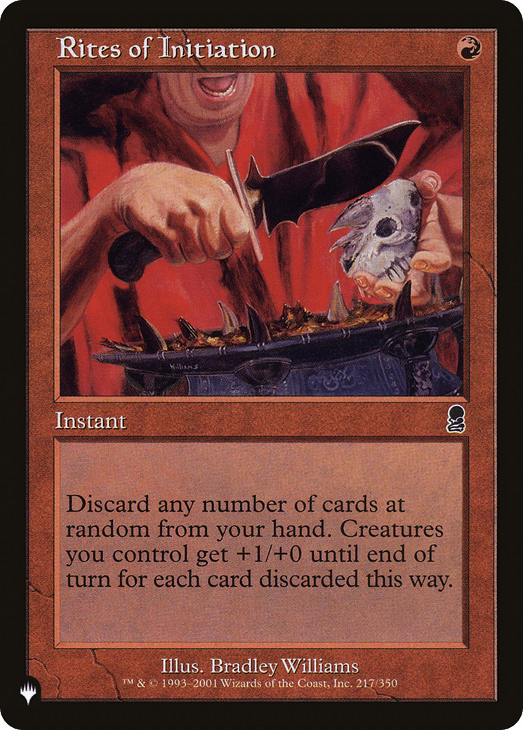 Rites of Initiation [The List] MTG Single Magic: The Gathering  | Multizone: Comics And Games