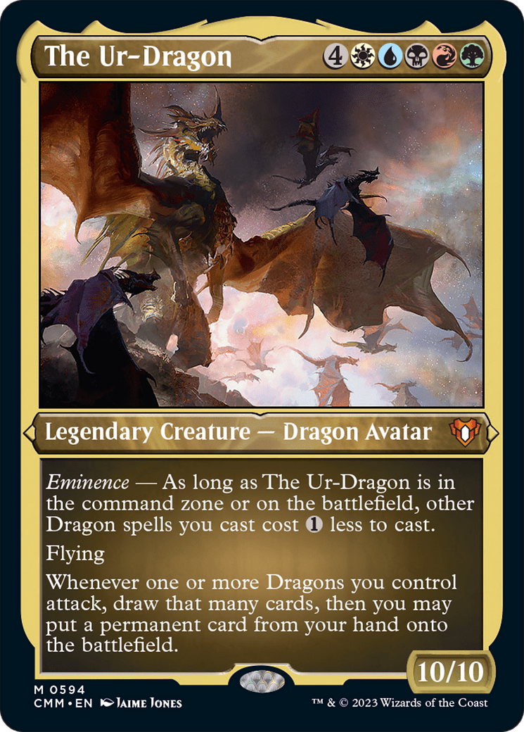 The Ur-Dragon (Foil Etched) [Commander Masters] | Multizone: Comics And Games