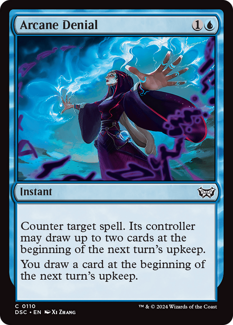 Arcane Denial [Duskmourn: House of Horror Commander] MTG Single Magic: The Gathering  | Multizone: Comics And Games