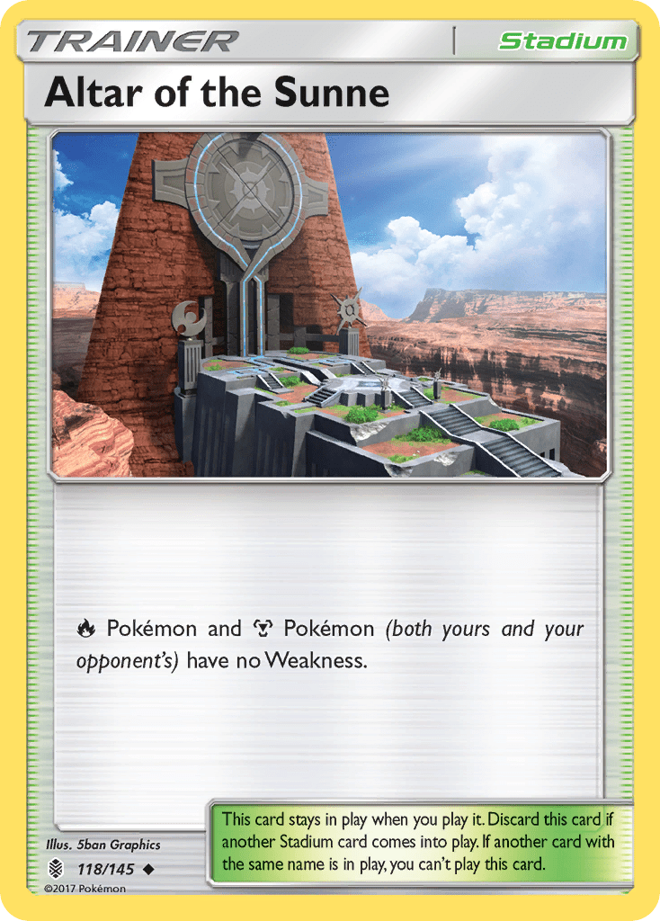 Altar of the Sunne (118/145) [Sun & Moon: Guardians Rising] Pokemon Single Pokémon  | Multizone: Comics And Games