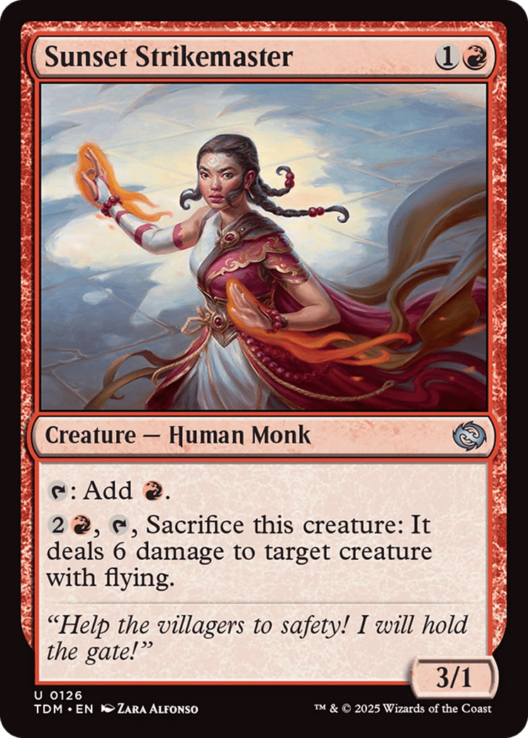 Sunset Strikemaster [Tarkir: Dragonstorm] MTG Single Magic: The Gathering  | Multizone: Comics And Games