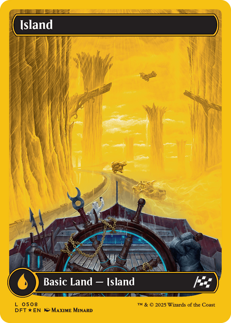 Island (0508) (First-Place Foil) [Aetherdrift] MTG Single Magic: The Gathering  | Multizone: Comics And Games