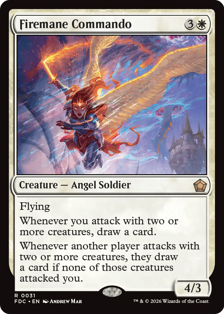 Firemane Commando [Foundations Commander] MTG Single Magic: The Gathering  | Multizone: Comics And Games