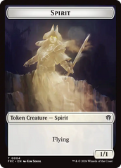 Goblin // Spirit Double-Sided Token [Reality Fracture Commander Tokens] | Multizone: Comics And Games