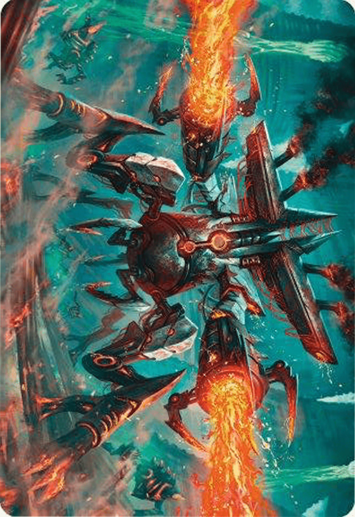Exterminator Magmarch Art Card [Modern Horizons 3 Art Series] MTG Single Magic: The Gathering  | Multizone: Comics And Games