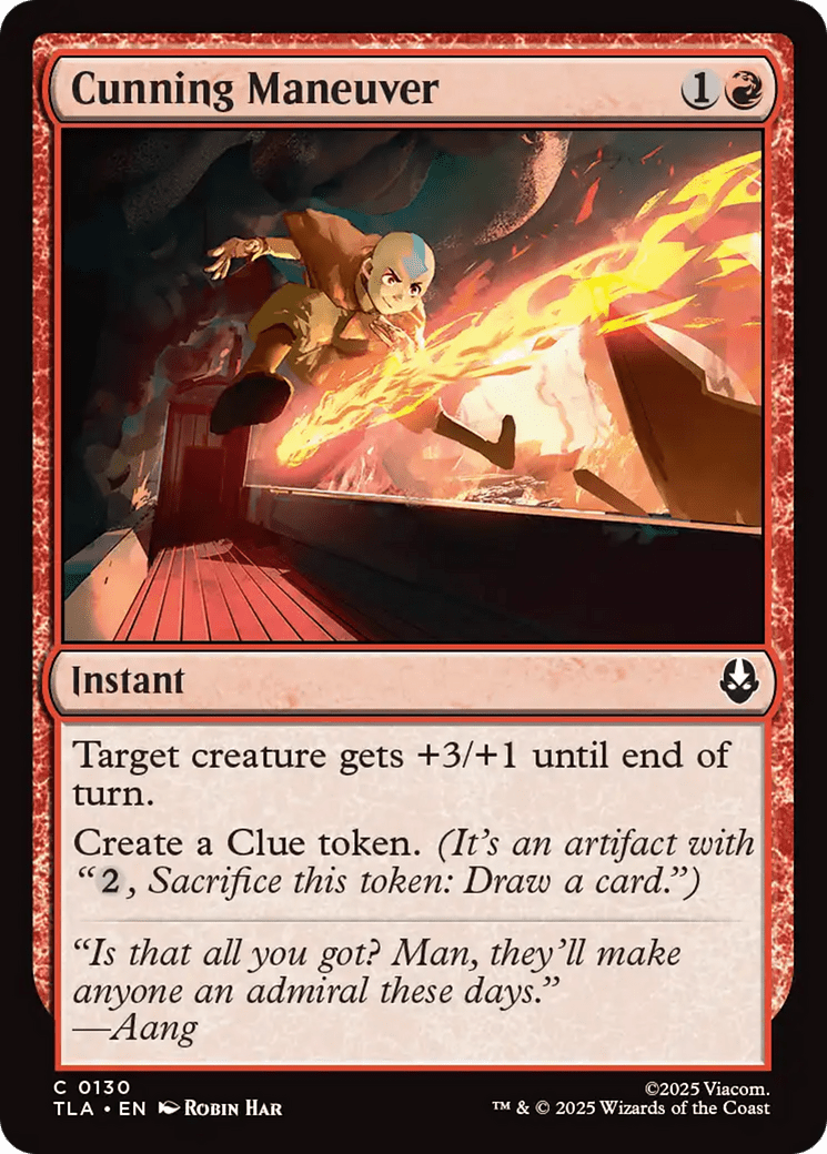 Cunning Maneuver [Avatar: The Last Airbender] MTG Single Magic: The Gathering  | Multizone: Comics And Games