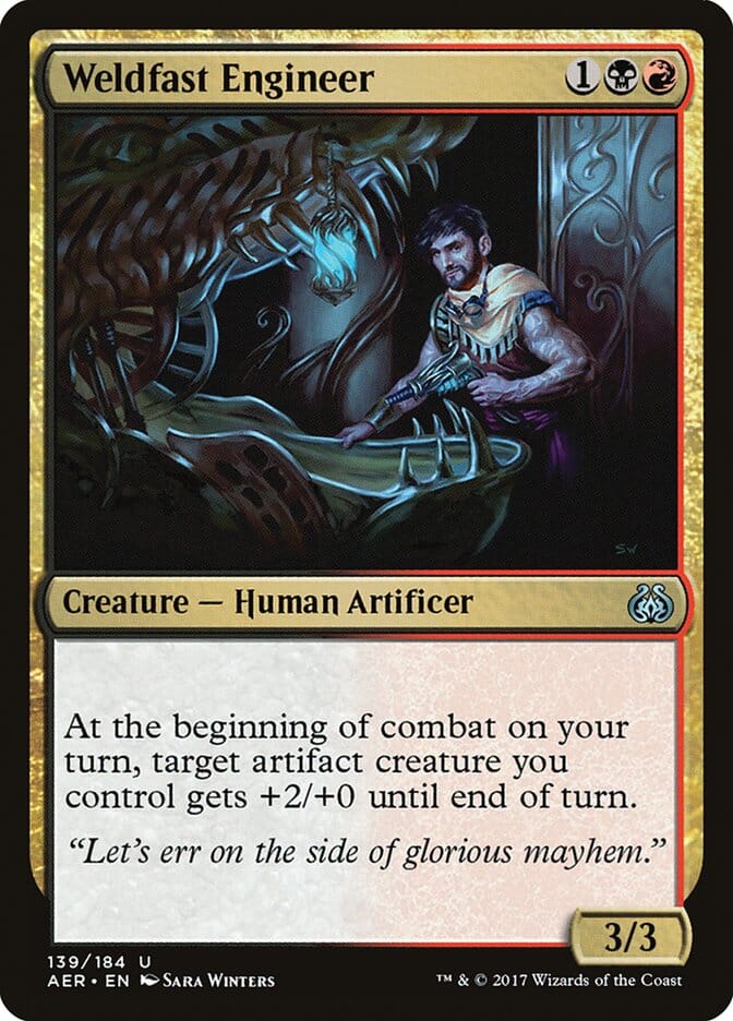 Weldfast Engineer [Aether Revolt] MTG Single Magic: The Gathering  | Multizone: Comics And Games