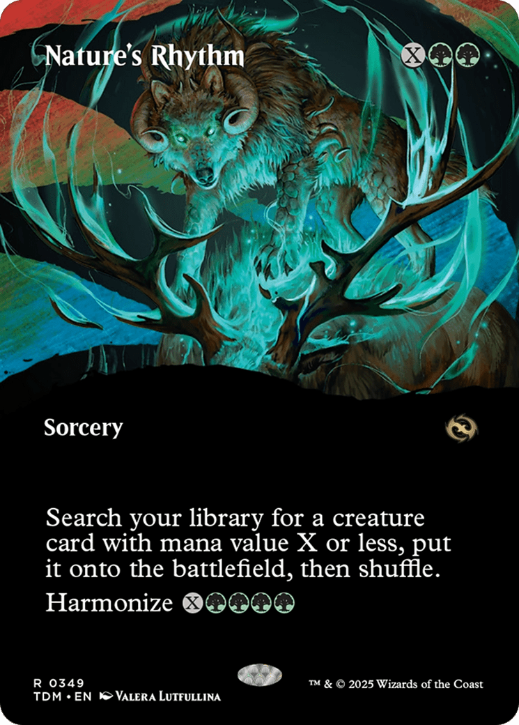 Nature's Rhythm (Borderless) [Tarkir: Dragonstorm] MTG Single Magic: The Gathering  | Multizone: Comics And Games