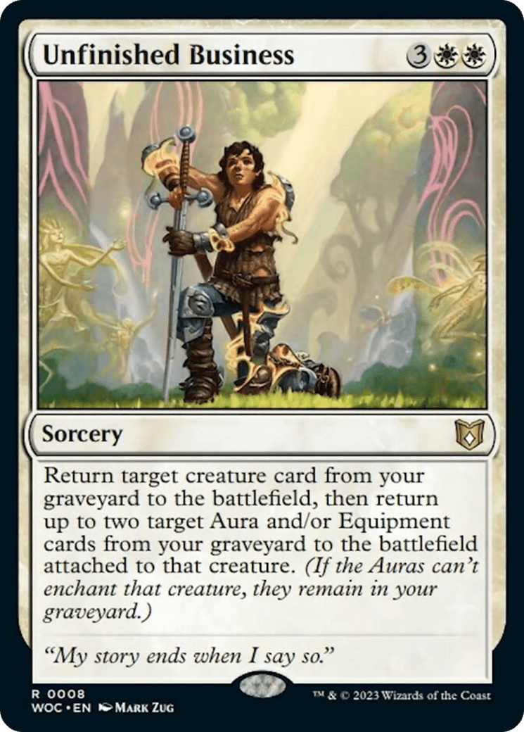 Unfinished Business [Wilds of Eldraine Commander] MTG Single Magic: The Gathering  | Multizone: Comics And Games