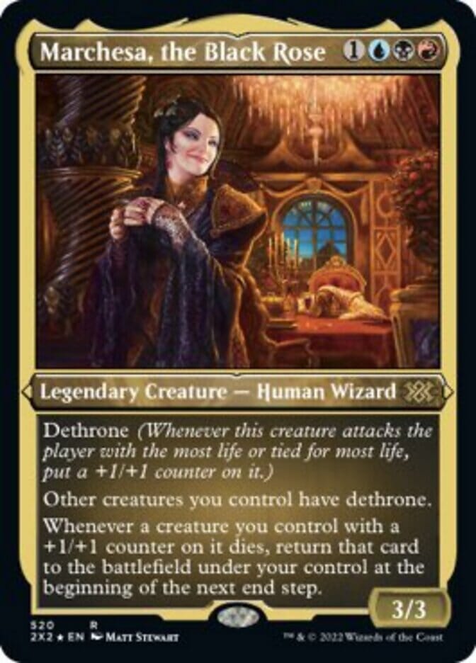 Marchesa, the Black Rose (Foil Etched) [Double Masters 2022] MTG Single Magic: The Gathering  | Multizone: Comics And Games