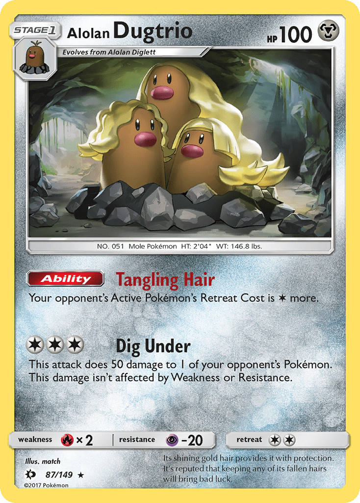 Alolan Dugtrio (87/149) [Sun & Moon: Base Set] Pokemon Single Pokémon  | Multizone: Comics And Games