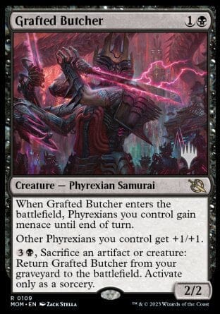 Grafted Butcher (Promo Pack) [March of the Machine Promos] MTG Single Magic: The Gathering  | Multizone: Comics And Games