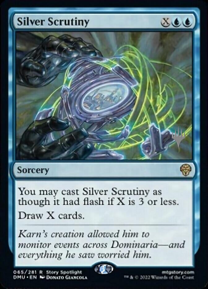 Silver Scrutiny (Promo Pack) [Dominaria United Promos] MTG Single Magic: The Gathering  | Multizone: Comics And Games