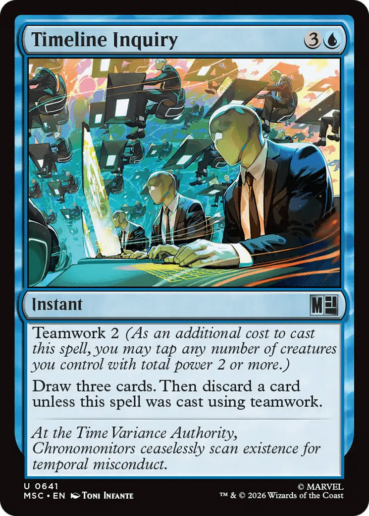 Timeline Inquiry [Marvel Super Heroes Commander] MTG Single Magic: The Gathering  | Multizone: Comics And Games
