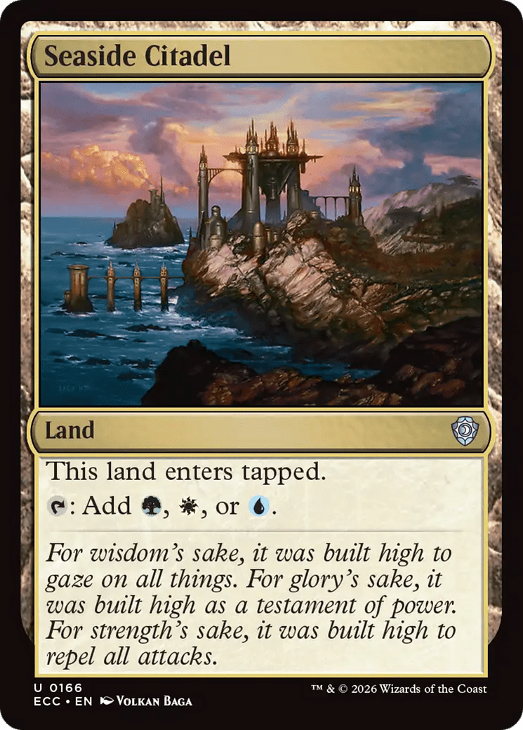 Seaside Citadel [Lorwyn Eclipsed Commander] MTG Single Magic: The Gathering  | Multizone: Comics And Games