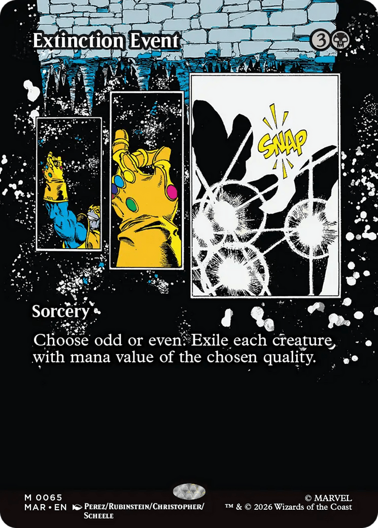 Extinction Event (Borderless) [Marvel Universe: Eternal-Legal] MTG Single Magic: The Gathering  | Multizone: Comics And Games