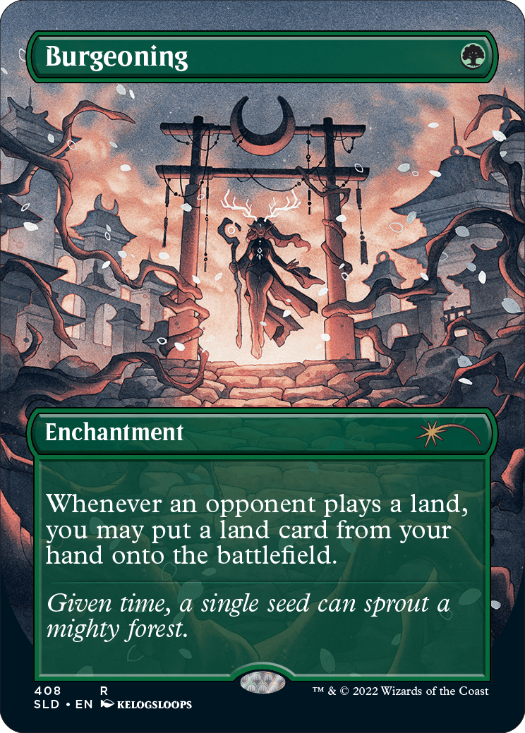 Burgeoning (Borderless) [Secret Lair Drop Series] MTG Single Magic: The Gathering  | Multizone: Comics And Games