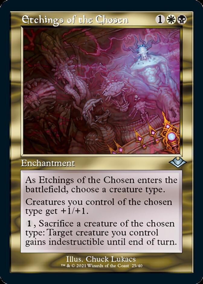 Etchings of the Chosen (Retro Foil Etched) [Modern Horizons] MTG Single Magic: The Gathering  | Multizone: Comics And Games