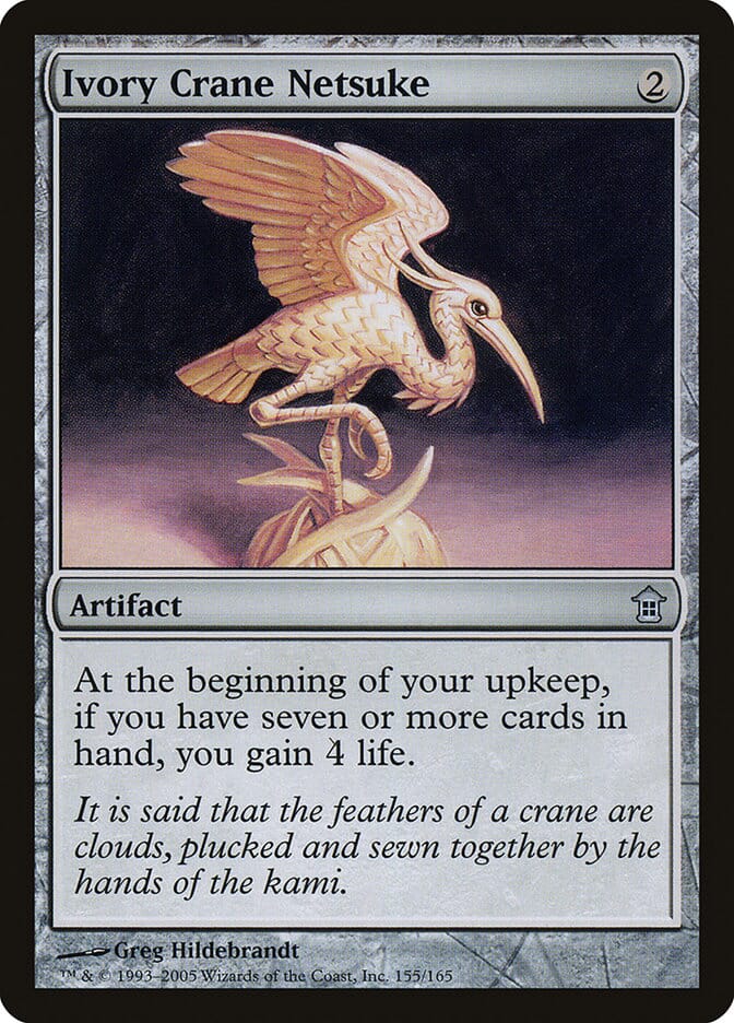 Ivory Crane Netsuke [Saviors of Kamigawa] MTG Single Magic: The Gathering  | Multizone: Comics And Games