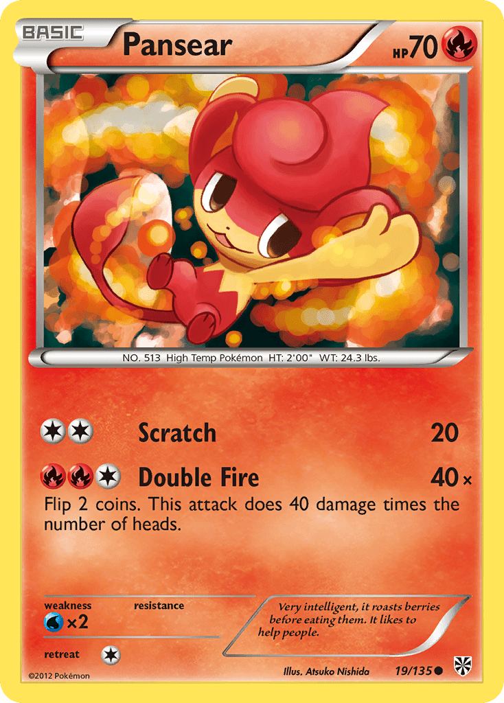 Pansear (19/135) [Black & White: Plasma Storm] Pokemon Single Pokémon  | Multizone: Comics And Games