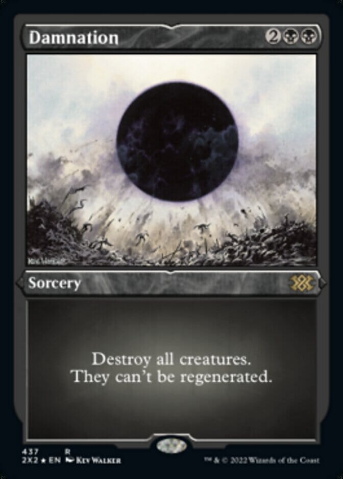 Damnation (Foil Etched) [Double Masters 2022] MTG Single Magic: The Gathering  | Multizone: Comics And Games