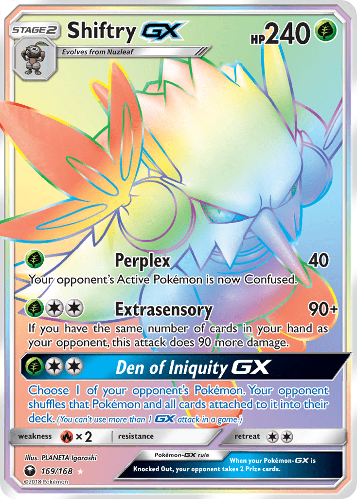 Shiftry GX (169/168) [Sun & Moon: Celestial Storm] Pokemon Single Pokémon  | Multizone: Comics And Games