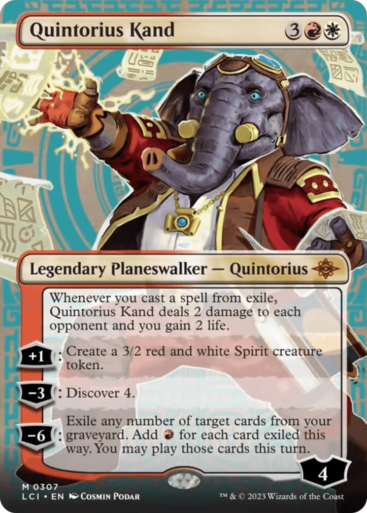 Quintorius Kand (0307) (Borderless) [The Lost Caverns of Ixalan] MTG Single Magic: The Gathering  | Multizone: Comics And Games