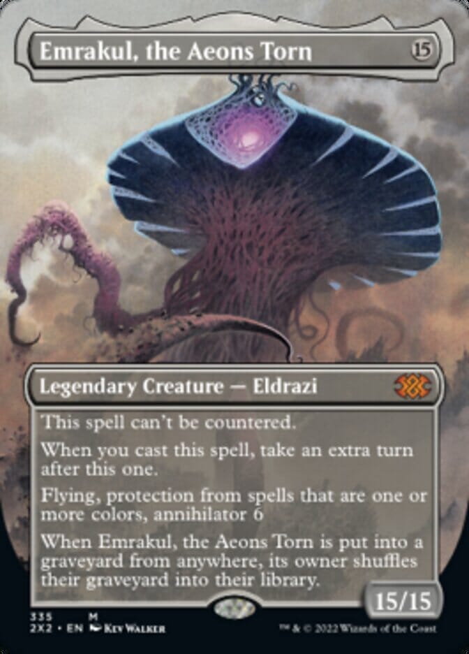 Emrakul, the Aeons Torn (Borderless Alternate Art) [Double Masters 2022] MTG Single Magic: The Gathering  | Multizone: Comics And Games