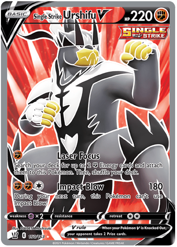 Single Strike Urshifu V (150/163) [Sword & Shield: Battle Styles] Pokemon Single Pokémon  | Multizone: Comics And Games