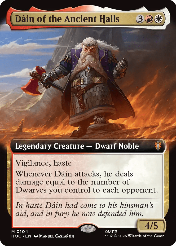 Dain of the Ancient Halls (Extended Art) [The Hobbit: Eternal-Legal] MTG Single Magic: The Gathering  | Multizone: Comics And Games
