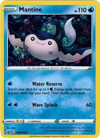 Mantine (SWSH026) [Sword & Shield: Black Star Promos] Pokemon Single Pokémon  | Multizone: Comics And Games