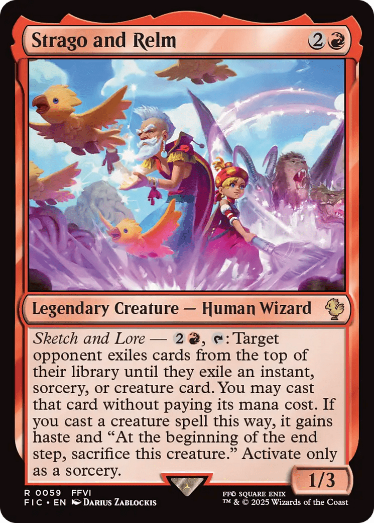 Strago and Relm [FINAL FANTASY Commander] MTG Single Magic: The Gathering  | Multizone: Comics And Games