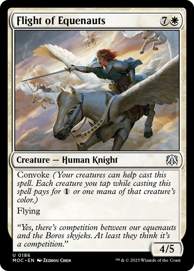 Flight of Equenauts [March of the Machine Commander] MTG Single Magic: The Gathering  | Multizone: Comics And Games