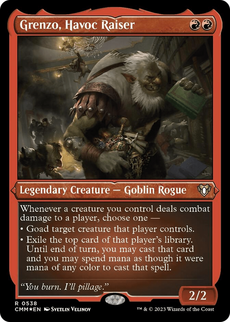 Grenzo, Havoc Raiser (Foil Etched) [Commander Masters] MTG Single Magic: The Gathering  | Multizone: Comics And Games