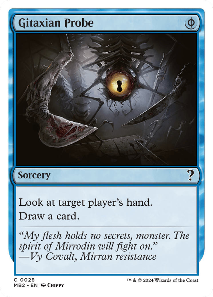 Gitaxian Probe (White Border) [Mystery Booster 2] MTG Single Magic: The Gathering  | Multizone: Comics And Games