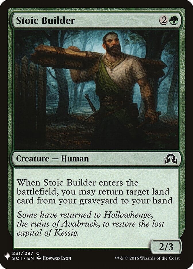 Stoic Builder [Mystery Booster] MTG Single Magic: The Gathering  | Multizone: Comics And Games
