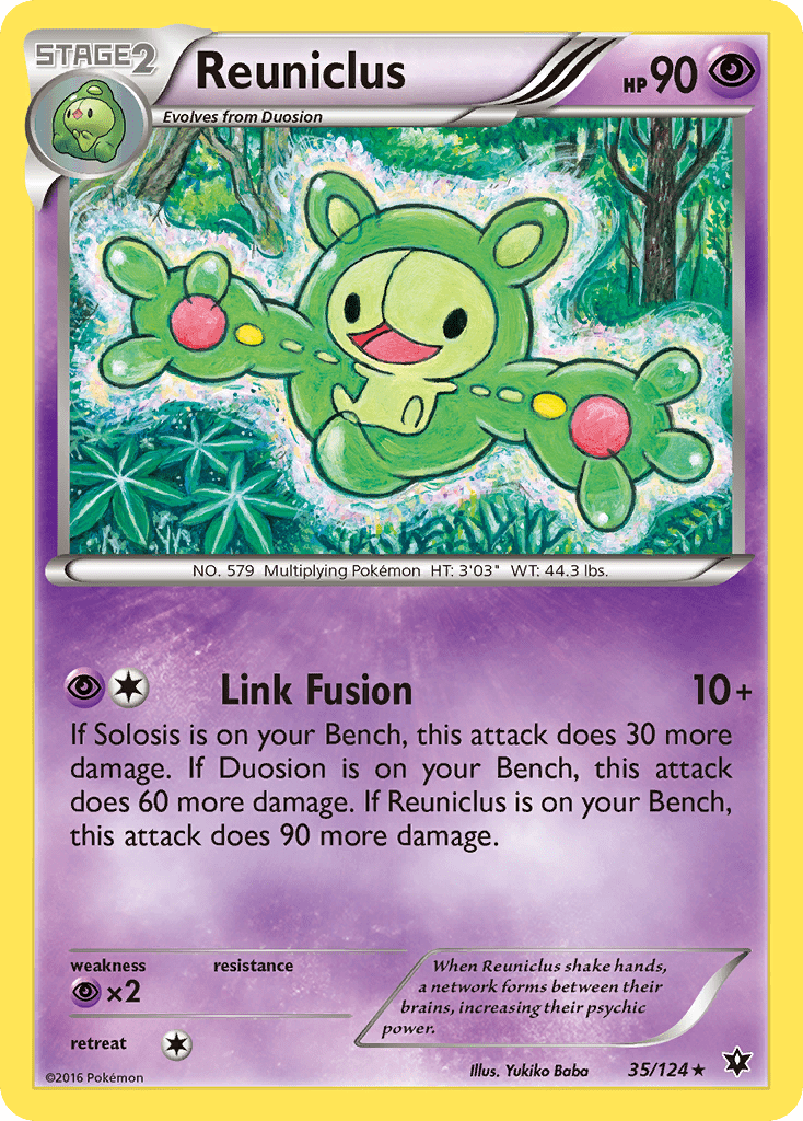 Reuniclus (35/124) [XY: Fates Collide] Pokemon Single Pokémon  | Multizone: Comics And Games