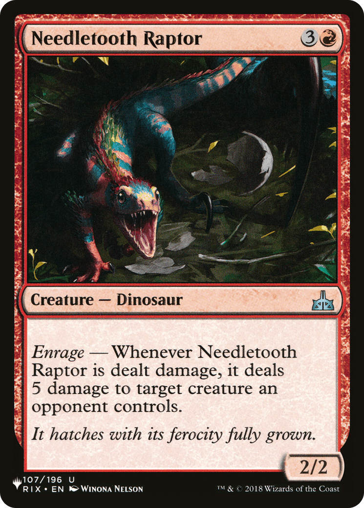 Needletooth Raptor [The List] MTG Single Magic: The Gathering  | Multizone: Comics And Games
