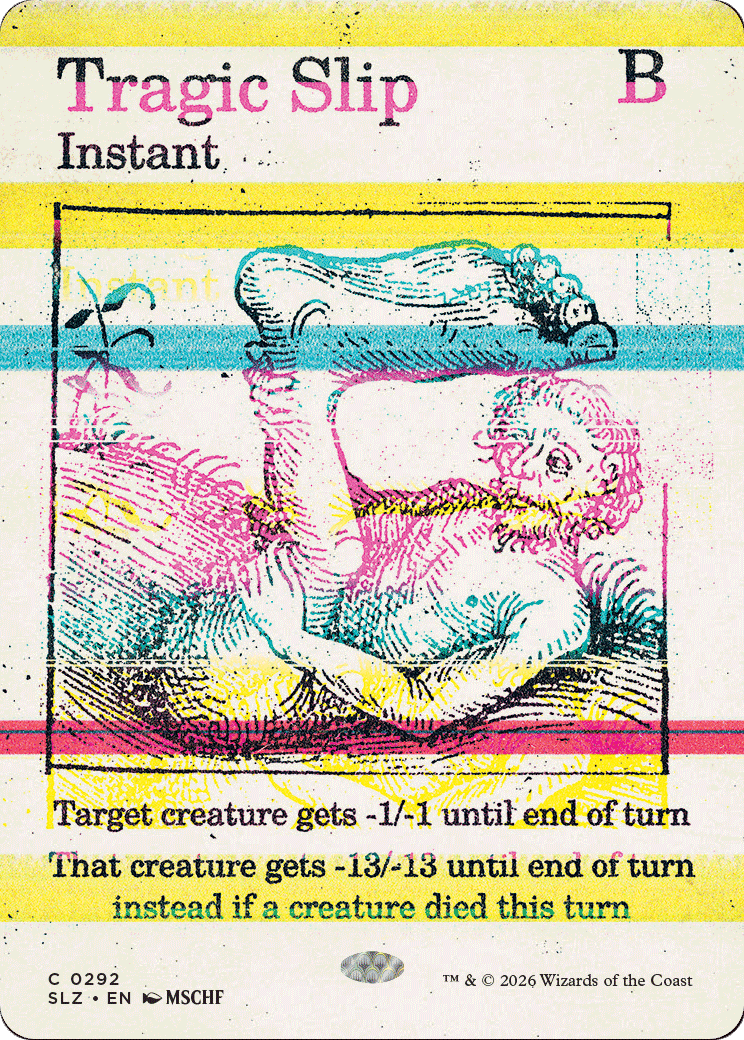Tragic Slip (0292) [Secret Lair x MSCHF: The Zeta Set] MTG Single Magic: The Gathering  | Multizone: Comics And Games