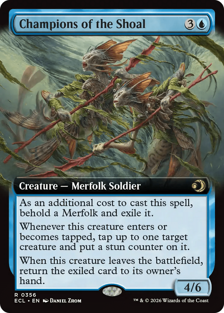 Champions of the Shoal (Extended Art) [Lorwyn Eclipsed] MTG Single Magic: The Gathering  | Multizone: Comics And Games