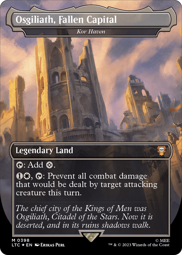 Osgiliath, Fallen Capital - Kor Haven (Surge Foil Realms and Relics) [The Lord of the Rings: Tales of Middle-Earth Commander] MTG Single Magic: The Gathering  | Multizone: Comics And Games