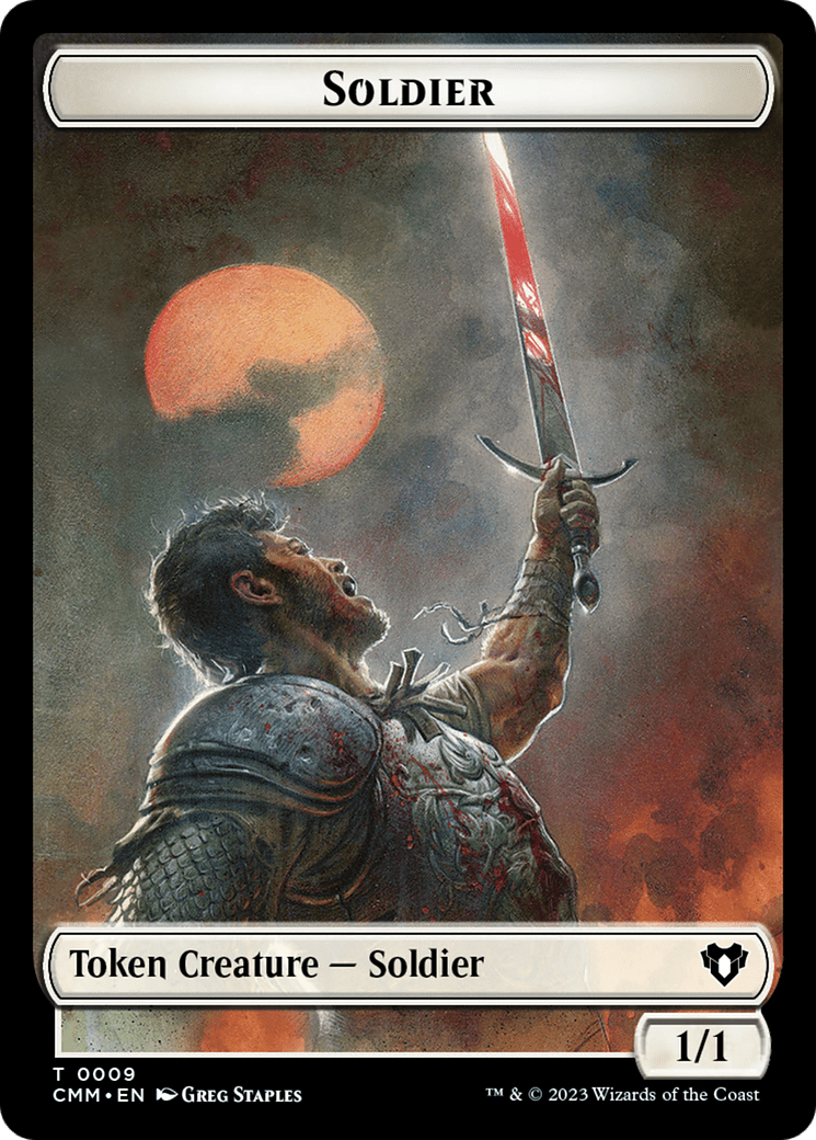 Soldier // Servo Double-Sided Token [Commander Masters Tokens] MTG Single Magic: The Gathering  | Multizone: Comics And Games