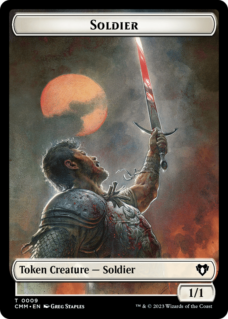 Soldier // Ogre Double-Sided Token [Commander Masters Tokens] MTG Single Magic: The Gathering  | Multizone: Comics And Games