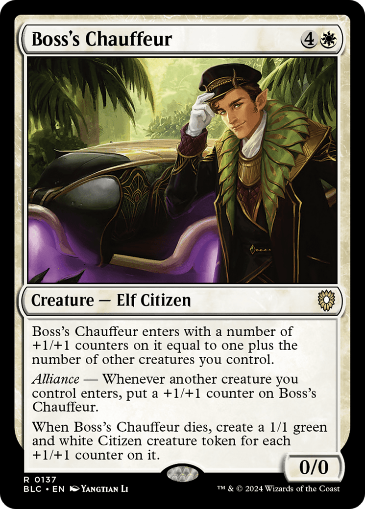 Boss's Chauffeur [Bloomburrow Commander] MTG Single Magic: The Gathering  | Multizone: Comics And Games