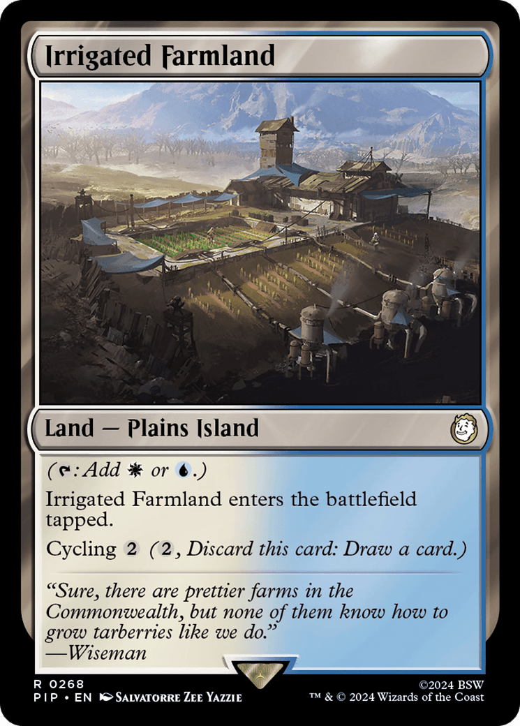 Irrigated Farmland [Fallout] MTG Single Magic: The Gathering  | Multizone: Comics And Games